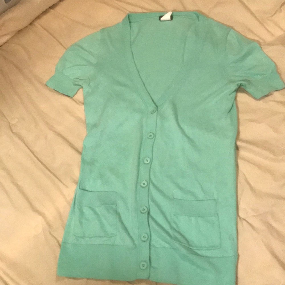 J.crew short sleeve cardigan